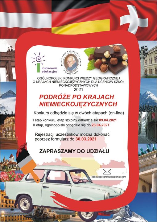 KONKURS - "Podróże po krajach niemieckojęzycznych"