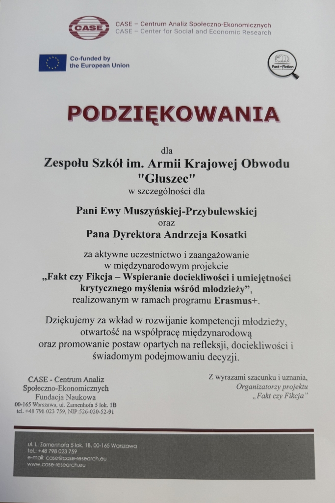 Warsztaty z CASE w ZS Grójec