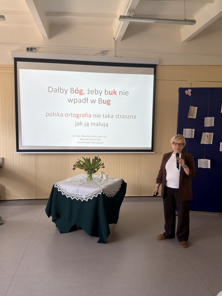 Spotkanie z językiem i zmianami w ortografii – wykład prof. Moniki Kresy z UW