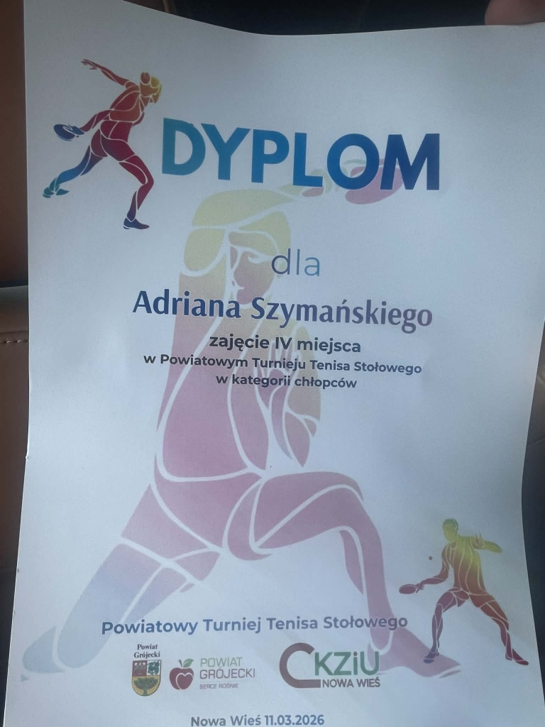 Powiatowy Turniej w tenisie stołowym