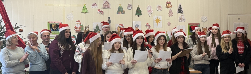 Międzynarodowe kolędowanie w ZS Grójec